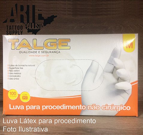 Luva látex para procedimento não cirúrgico