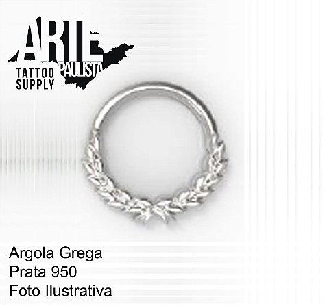 Argola Grega - Prata 950