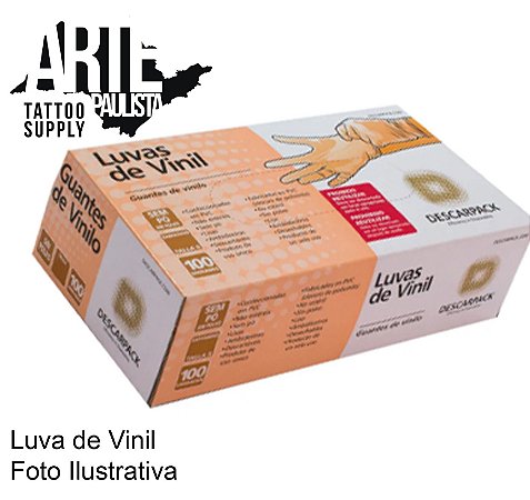 Luva de Vinil sem pó