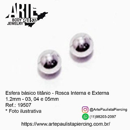 Esfera Padrão (Bolinha) Titânio ASTM F136