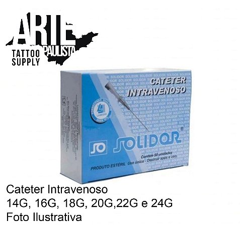 Cateter Periférico Intravenoso Solidor - Caixa 50 unid.