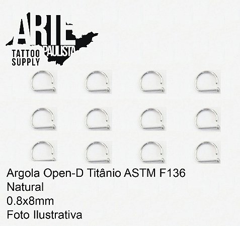 Argola Open-D Titanio ASTM-F136