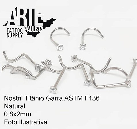 Nostril Cravação Garra Titanio ASTM-F136