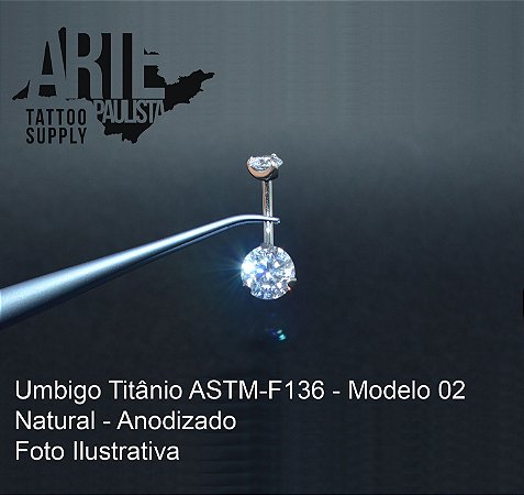 Banana (Umbigo) Titânio ASTM-F136 Modelo 02