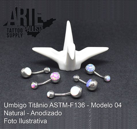 Banana (Umbigo) Titânio ASTM-F136 Modelo 04