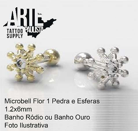 Microbell Flor 1 Pedra e Esferas - Modelo 08