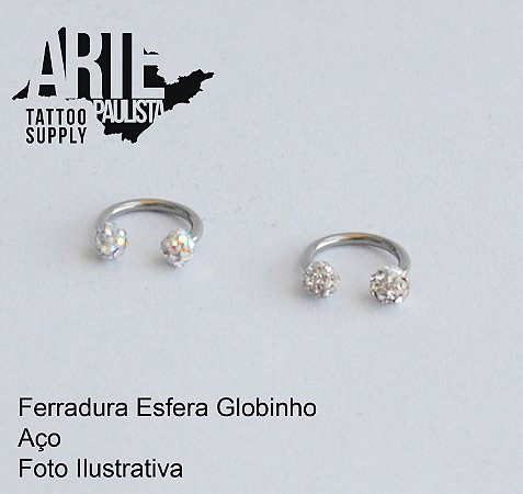 Ferradura Aço Cirúrgico Esfera Globinho