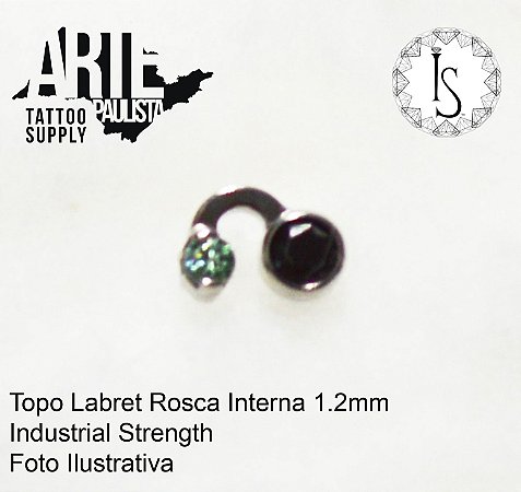 Topo Labret Titânio ASTM F136 - Linha IS Modelo 02