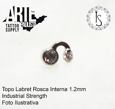 Topo Labret Titânio ASTM F136 - Linha IS Modelo 03