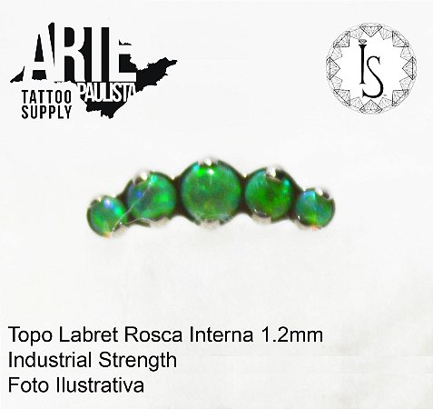 Topo Labret Titânio ASTM F136 - Linha IS Modelo 09