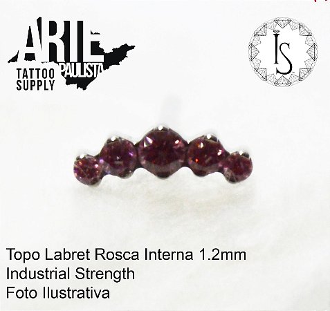Topo Labret Titânio ASTM F136 - Linha IS Modelo 10