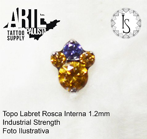 Topo Labret Titânio ASTM F136 - Linha IS Modelo 12