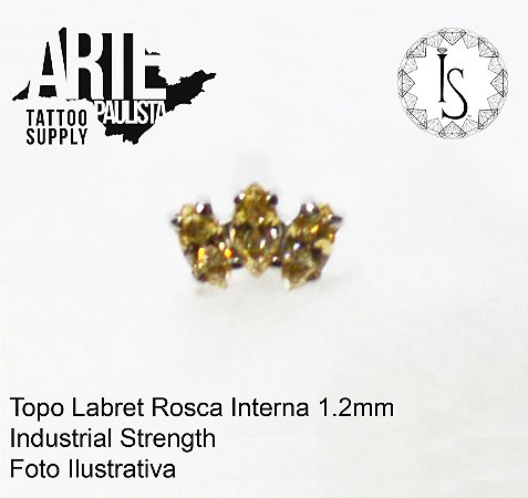 Topo Labret Titânio ASTM F136 - Linha IS Modelo 13