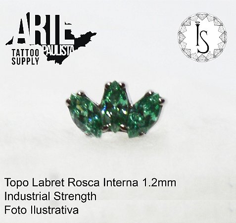 Topo Labret Titânio ASTM F136 - Linha IS Modelo 14