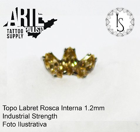 Topo Labret Titânio ASTM F136 - Linha IS Modelo 17