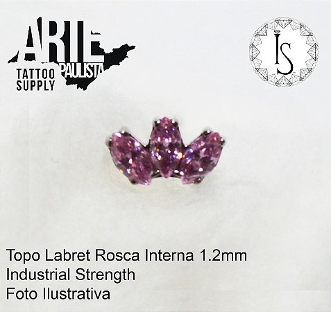 Topo Labret Titânio ASTM F136 - Linha IS Modelo 18