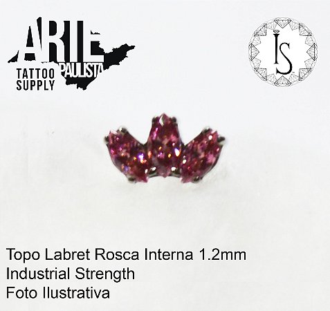 Topo Labret Titânio ASTM F136 - Linha IS Modelo 19