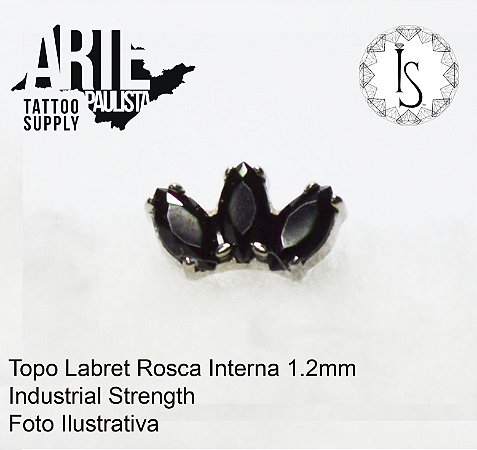 Topo Labret Titânio ASTM F136 - Linha IS Modelo 23