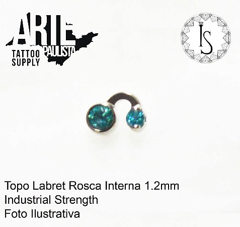 Topo Labret Titânio ASTM F136 - Linha IS Modelo 24