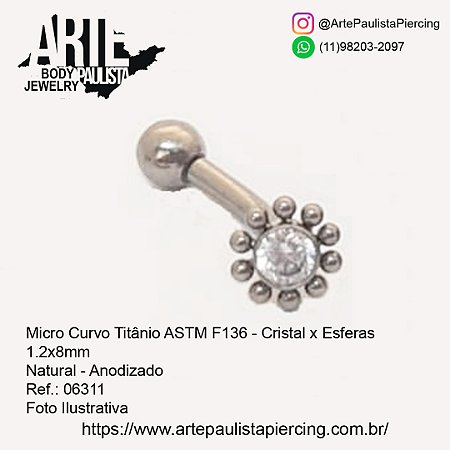 Micro Curvo (Rook) Titânio ASTM F136 - Modelo 01