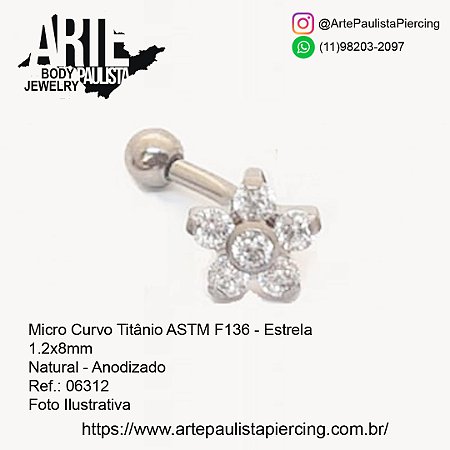 Micro Curvo (Rook) Titânio ASTM F136 - Modelo 02