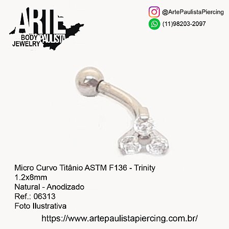 Micro Curvo (Rook) Titânio ASTM F136 - Modelo 03
