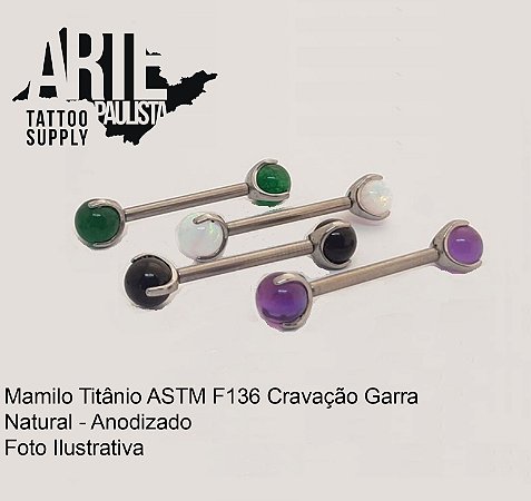 Mamilo Titânio ASTM F136 Cravação Garra (Unidade)