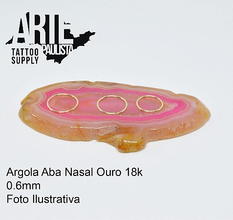 Argola Aba Nasal Ouro 18k