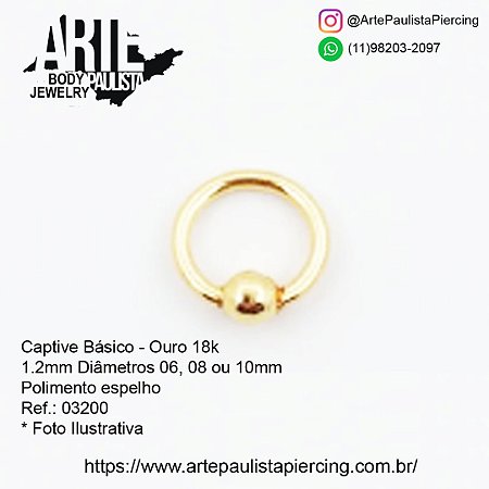Captive Básico Ouro 18k
