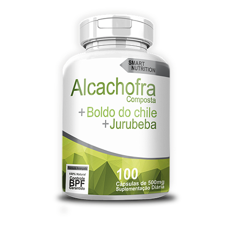 Alcachofra Composta Boldo+Jurubeba 500Mg 100 Caps - 4 Elementos