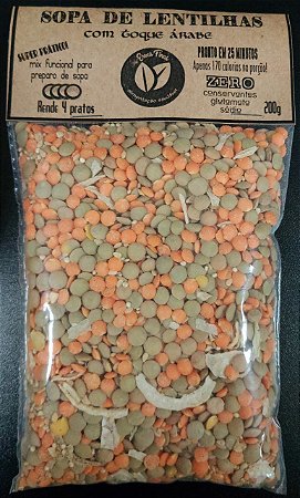 Sopa de Lentilhas com Toque Árabe 200g - Soupita