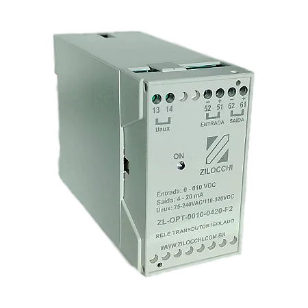 Relé Transdutor Analógico Isolado – Modelo ZL-OPT-0010-0420-F2