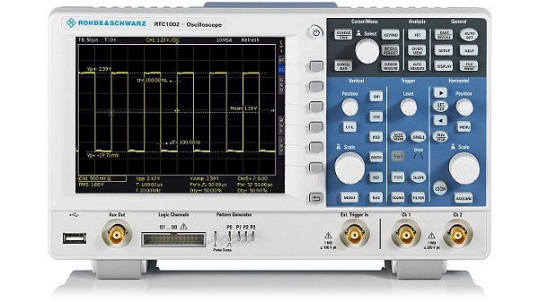 Rohde & Schwarz RTC1002-300 – Osciloscópio Digital de 300MHZ, 2 canais, com ampla gama de funções