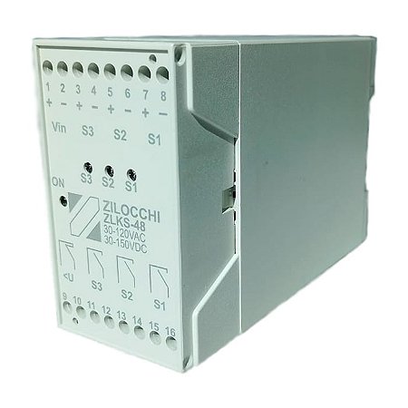 Relé Supervisor de Disjuntor MT / AT para 3 bobinas 48V – Modelo ZLKS-48