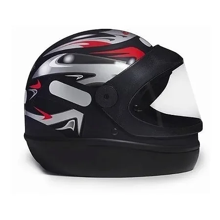 Capacete Taurus San Marino Preto Brilhoso