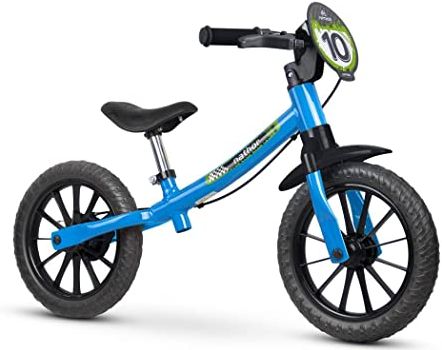 Bicicleta Nathor Balance Bike Masculino Azul