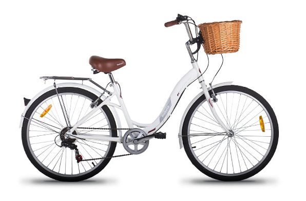 Bicicleta Mobele City Alumínio Aro 26 7v Branco