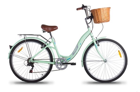 Bicicleta Mobele City Alumínio Aro 26 7v Verde