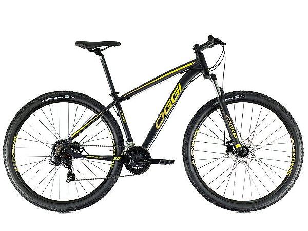 Bicicleta Oggi Hacker Sport 2021 Preto/Amarel 21v.