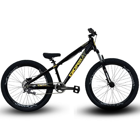 Bicicleta Gios FRX - Freio MT200 - Single Speed - Preto e Dourado