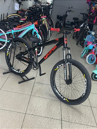 Bicicleta Gios FRX - Freio MT200 - Single Speed - Preto e Vermelho Cliente Mateus