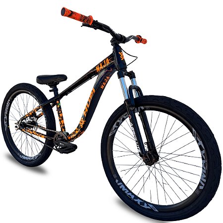 Bicicleta Hupi Naja Grau Mt-200 + Kit Single + Cubo barulhento