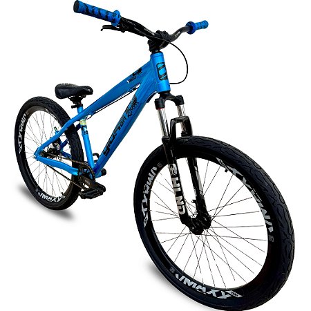 Bicicleta Gios 4TRIX aro 26 Wheeling Grau Freio MT200 Azul/Preto