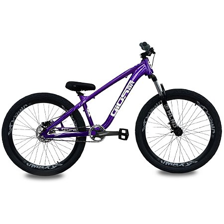 Bicicleta Gios 4FREAKS aro 26 Wheeling Grau Freio MT200 Roxo/Branco