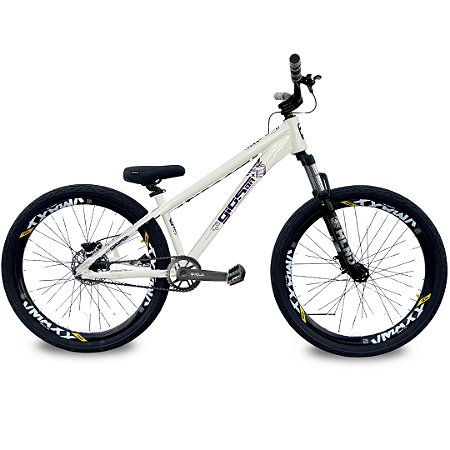 Bicicleta Gios FRS aro 26 Cubo Barulhento Grau Branco/Roxo