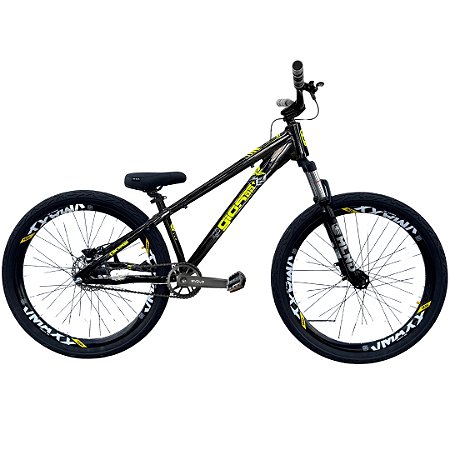 Bicicleta Gios FRS aro 26 Cubo Barulhento Grau Preto/Neon