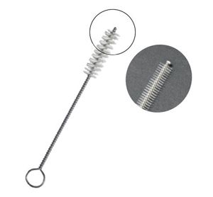 Escova Micro espiral em inox GKE - Cerdas curtas em nylon com anel - Vários Modelos (Vide Tabela)