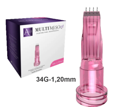 MULTIMESO C/4 AGULHA PARA MESOTERAPIA  34GX1,20MM