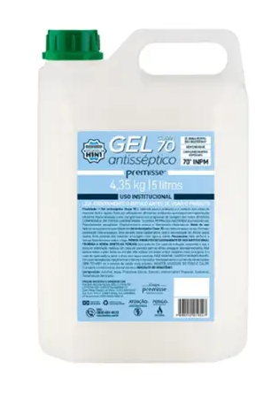 Álcool 5 Litros Antisséptico Gel Clean 70 Premisse