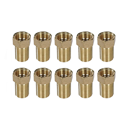 Kit 10 Extensor Aumento Prolongador Medio Rosca 1/2''